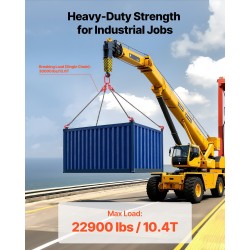 4-haarainen ketjuslingi G80-luokan seosteräs 10 mm 3 m 10,4 t turvasalvoilla