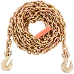 Kuljetussidontaketju G80 mangaaniteräs 7,94 mm 6,10 m sinkitty tartuntakoukuilla 2222 kg työkuorma