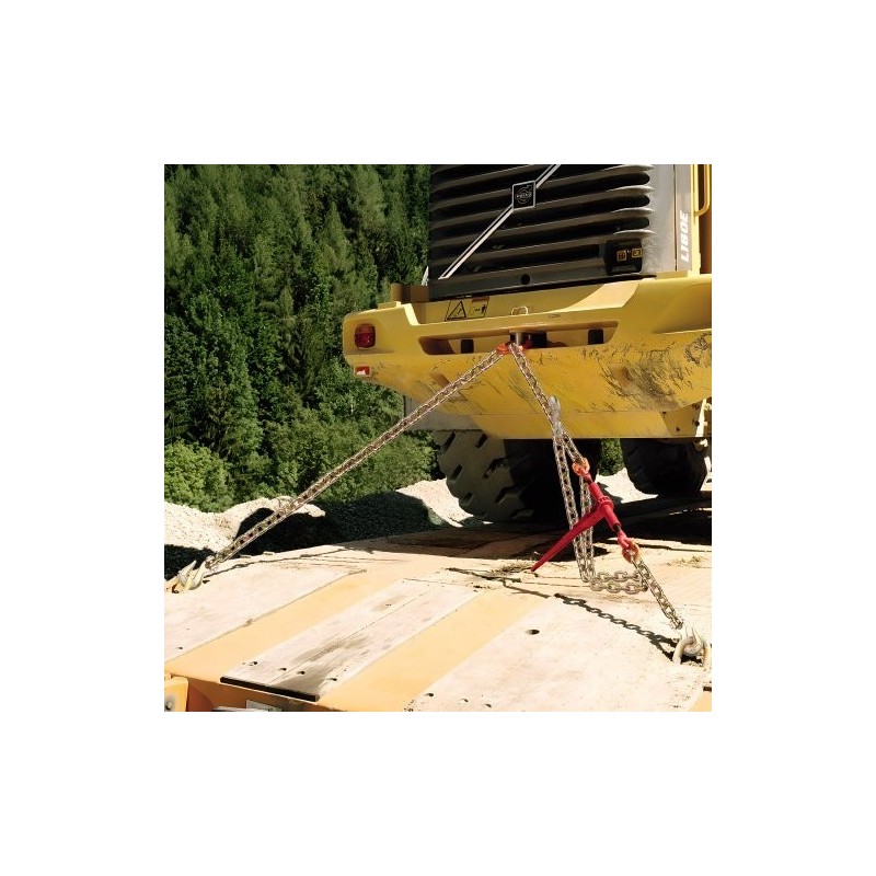 Kuljetussidontaketju G80-luokan 8 mm 316 cm 2,22 t haarukkakoukuilla