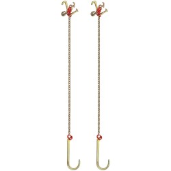 J koukkuhinausketju G80 seosteräs 8 mm 3 m 2 kpl 4200 kg työkuorma