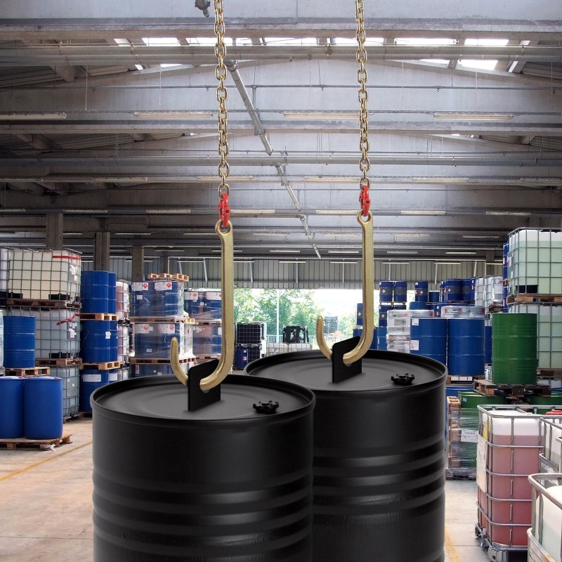 J-koukkuhinausketju G80 seosteräs 8 mm 3 m 2 kpl 4200 kg työkuorma