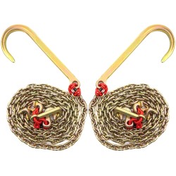 J-koukkuhinausketju G80 seosteräs 8 mm 3 m 2 kpl 4200 kg työkuorma