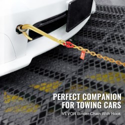 Hinausketju Mn-teräksinen G80 8 mm 180 cm galvanoitu useilla koukuilla