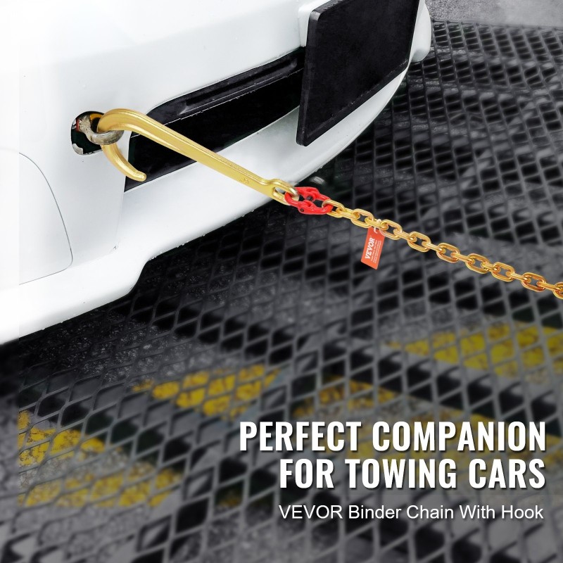 Hinausketju Mn-teräksinen G80 8 mm 180 cm galvanoitu useilla koukuilla