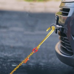 Hinausketju Mn-teräksinen G80 8 mm 180 cm galvanoitu useilla koukuilla