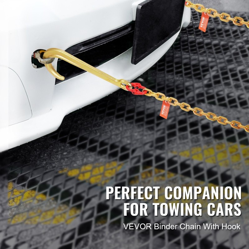 J-koukkuketjusarja 2 kpl G80 manganteräs 8 mm 180 cm galvanoitu 2448 kg