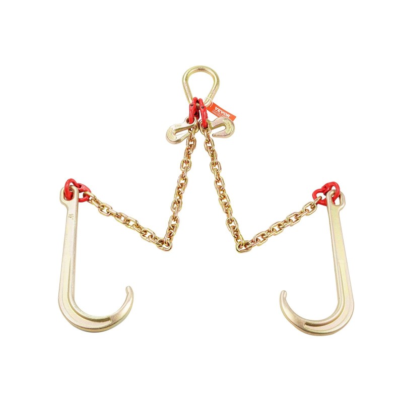 V-muotoinen hinausketju sinkitty Mn-teräs G80 8 mm 60 cm 4898 kg