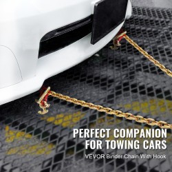 V-muotoinen vetoketju G80-luokan mangaaniteräs 8 mm 90 cm galvanoitu monikoukkuinen 4898 kg