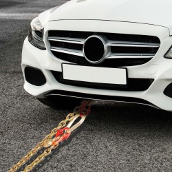 V-muotoinen vetoketju G80-luokan mangaaniteräs 8 mm 90 cm galvanoitu monikoukkuinen 4898 kg