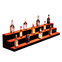 Akryylinen pulloteline 152 4 cm 3 portainen monivärinen LED valaistus radiokaukosäädin sovellusohjaus