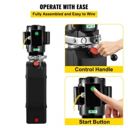 Hydraulinen voimaryhmä 14 l metallisäiliö 220 V yksitoiminen autojen nostimiin