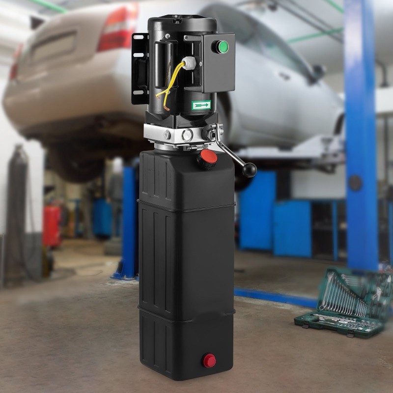 Hydraulinen voimaryhmä 14 l metallisäiliö 220 V yksitoiminen autojen nostimiin