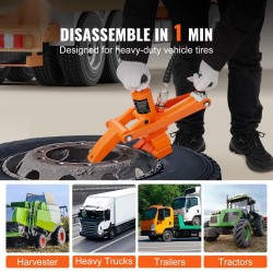 Hydraulinen rengasirrotin vankalla teräsrakenteella 700 barin jalkapumpulla traktoriin ja kuorma-autoon