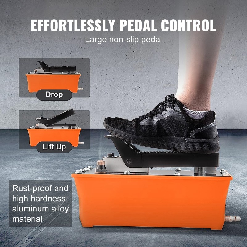 Hydraulinen rengasirrotin vankalla teräsrakenteella 700 barin jalkapumpulla traktoriin ja kuorma-autoon