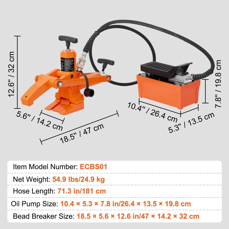 Hydraulinen rengasirrotin vankalla teräsrakenteella 700 barin jalkapumpulla traktoriin ja kuorma-autoon