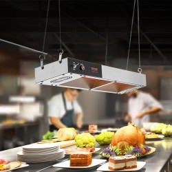 Ranskanperunoiden lämpölamppu 750 watin teho 304-ruostumaton teräs 40–50 asteen pihdeillä