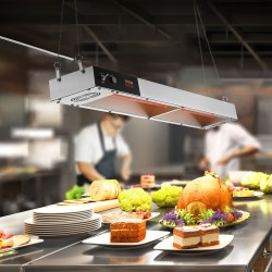 Lämpölamppu ranskanperunoille 850W 40–50°C 304 ruostumaton teräs 915 mm ruokapihdit mukana