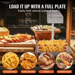 Pöytämallinen ranskanperunoiden lämpölaite 304-ruostumatonta terästä 750 W 40-50 °C