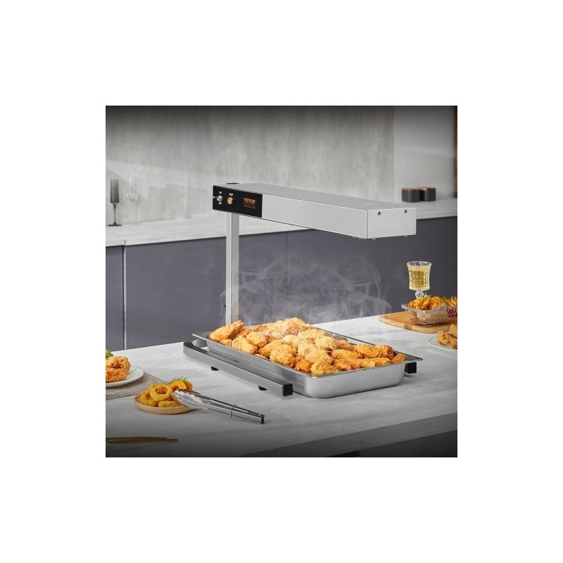 Pöytämallinen ranskanperunoiden lämpölaite 304-ruostumatonta terästä 750 W 40-50 °C