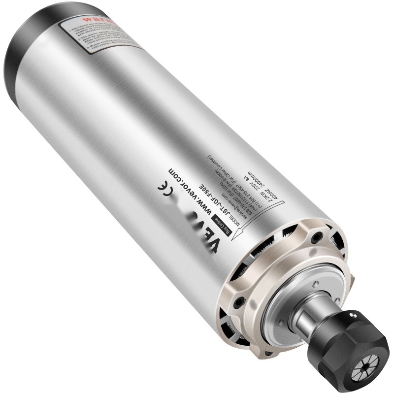 Ilmakylmä karamoottori 2,2 kW ER20 220 V neljällä laakerilla CNC-jyrsintään