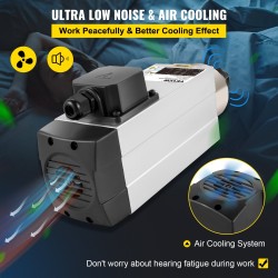 Ilmajäähdytteinen karamoottori 3 kW 220V ER20-istukka nelilaakeroinen alumiinirunko