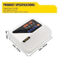 Saunaohjain seinään asennettava 3-9 kW 9.8 jalkaa pitkä lämpötila-anturi