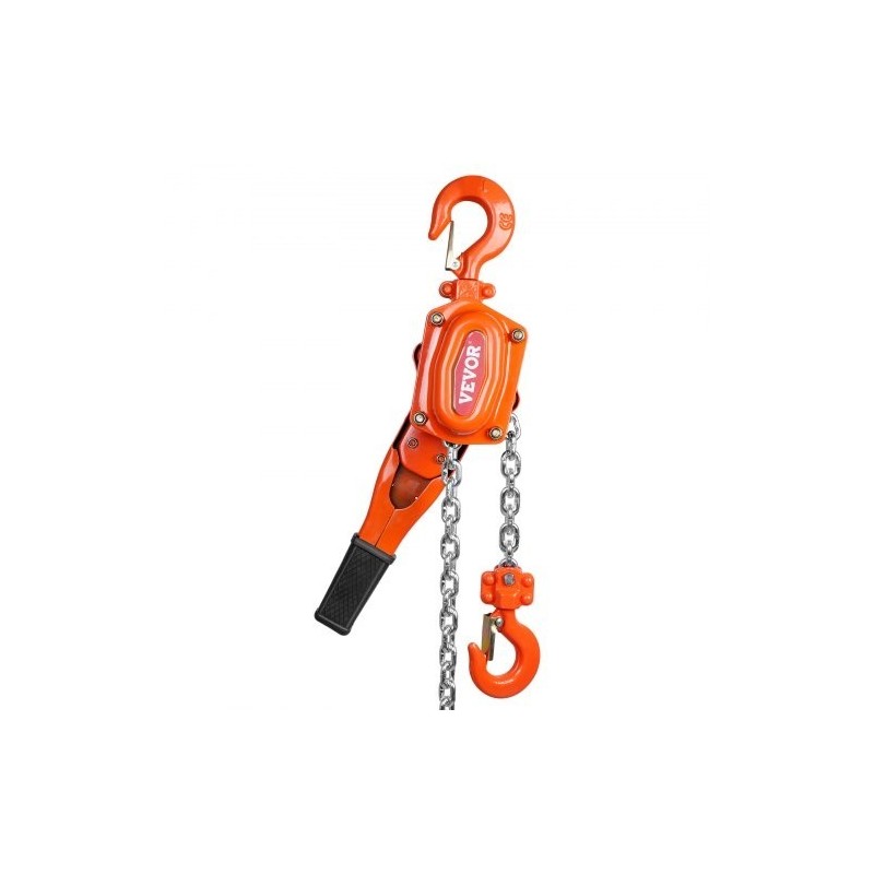 Vipuketjutalja 748 kg G80-luokan galvanoitu hiiliteräsketju 3,1 m Weston-kaksoiskynsijarru 360 asteen koukku