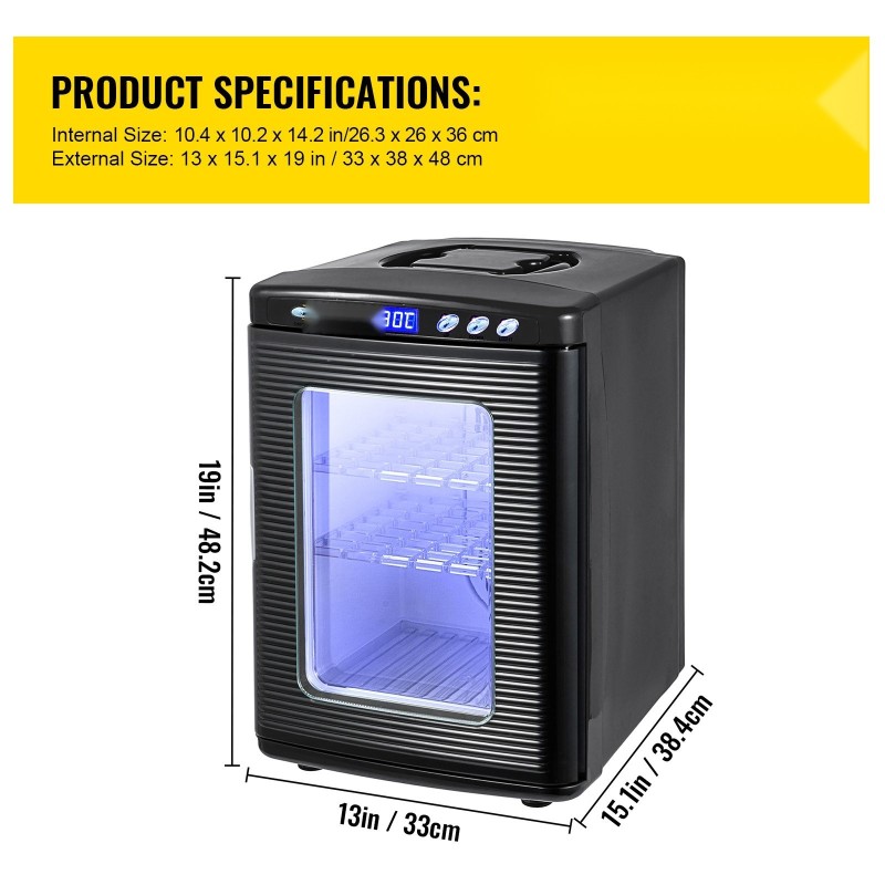 Matelijainkubaattori 25 L termostaattinen digitaalinen 5–42 °C läpinäkyvällä PVC-ovella