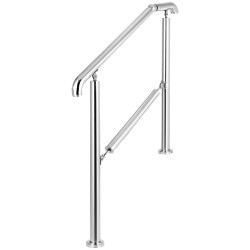 Portaankaide 304-ruostumattomasta teräksestä 4–5 portaalle säädettävä kulma 0–45° sisä- ja ulkokäyttöön