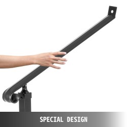 Portaankaide takorautainen 40 mm putki 2–3 askelmalle pulverimaalattu musta