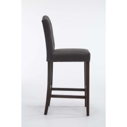 Louise kankainen baarijakkara kumipuusta korkealla selkänojalla