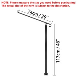 Portaankaide takorautainen 40 mm putki 2–3 askelmalle pulverimaalattu musta