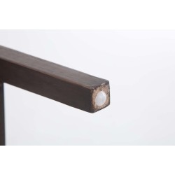 Louise kankainen baarijakkara kumipuusta korkealla selkänojalla