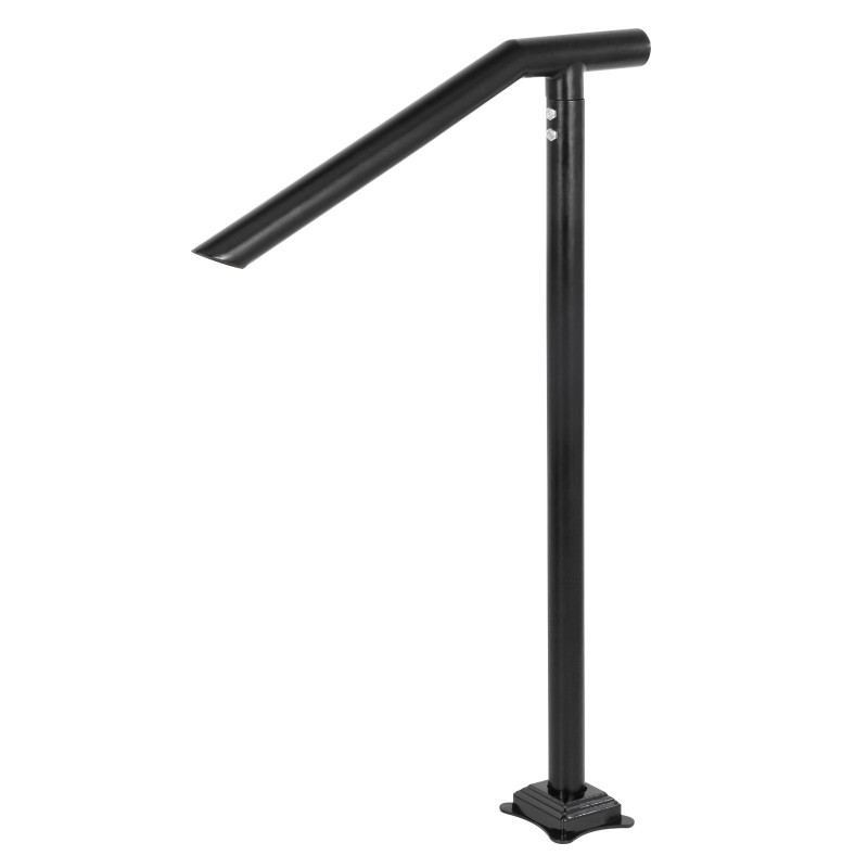 Porraskaide teräksinen 2–3 portaalle jauhemaalattu musta 200 kg kantavuus