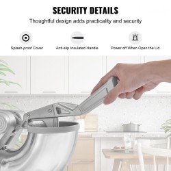 Jäämurskain ruostumattomasta teräksestä 350 watin 300 kilogrammaa tunnissa ammattikäyttöön ja kotiin