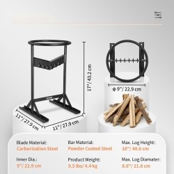 Manuaalinen XL puunkatkaisija jauhemaalattu teräsrunko V-muotoinen terä 21,8 cm