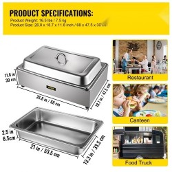 Täysikokoinen 1-säiliöinen sähköinen ruoanlämmitin 9 l ruostumatonta terästä ravintoloihin