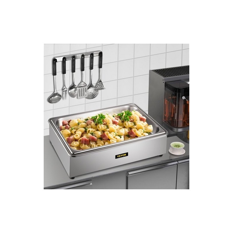 Täysikokoinen 1-säiliöinen sähköinen ruoanlämmitin 9 l ruostumatonta terästä ravintoloihin