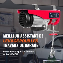 Sähköinen teräsvaijeritalja 600 kg 1150 W 12 m vaijeri puhtaan kuparin moottori