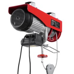 Sähkövinssi kaksivaijerikäyttö 1200 kg 230V teräsvaijeri johdollinen 426 7 cm kaukosäädin