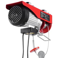 Sähköinen nostin 230V teräspunottu vaijeri 200 400 kg hätäseispainike johdollinen kaukosäädin