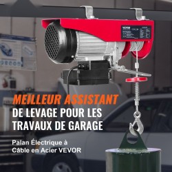 Sähkötalja 1000kg 1600W 220V 6mm 12m punottu teräsvaijeri langaton kaukosäädin