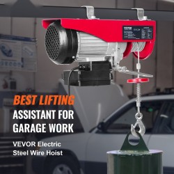 Sähköinen köysitalja teräsvaijeri 598,7 kg 1150 W 12 m langaton kaukosäädin