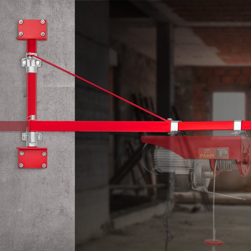 Sähköisen taljan tukivarsi hiiliteräs 180 asteen kääntyvä 600 kg työpaja autotalli varasto