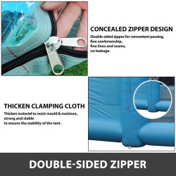 Puhallettava maalausteltta 210D oxford kangas 6x3x2,5m 2 puhallinta