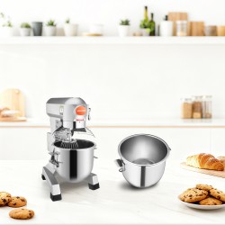 Pöytämallinen taikinakone ruostumatonta terästä 3,5 kg 1100W ammattikeittiöön