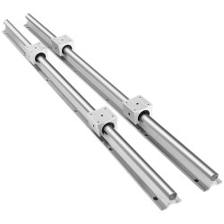 Lineaarikiskosarja teräs 600 mm 2 kpl kiskoja 4 kpl liukupalikkaa automaatioon