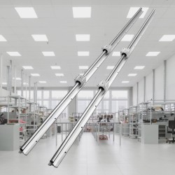 Lineaarikiskosarja 20 mm akseli 1500mm 2 kiskoa 4 SBR20UU liukupalikkaa