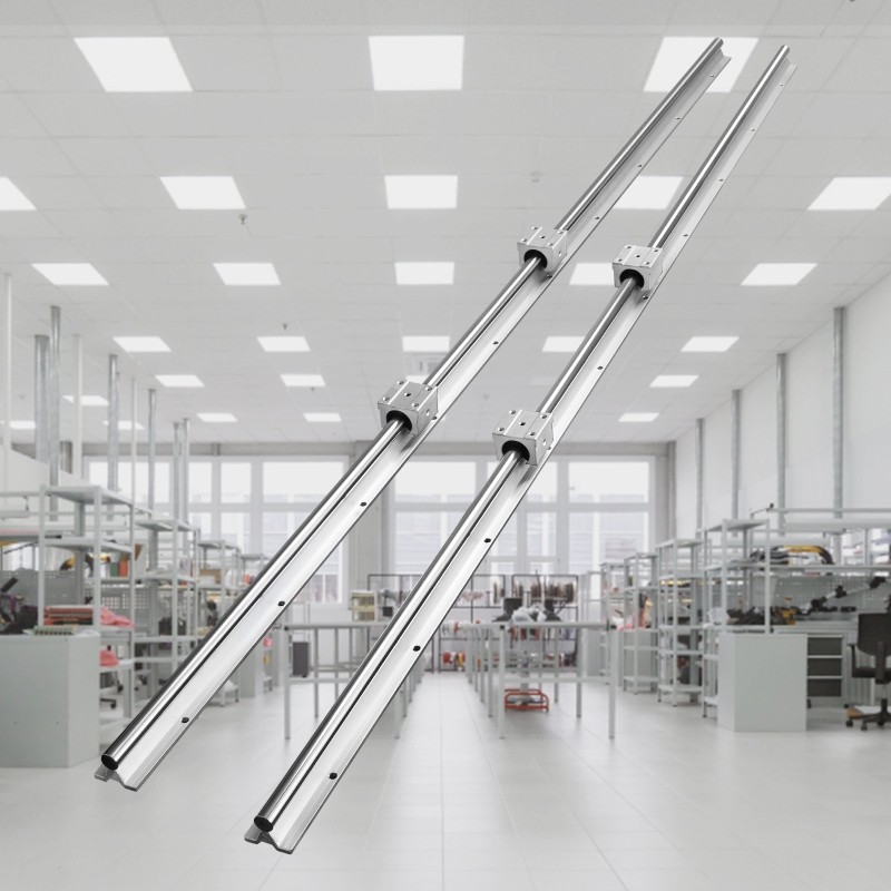 Lineaarinen ohjainkiskosarja SBR16 2 kpl 1500 mm 4 SBR16UU korkeahiiliteräs alumiini