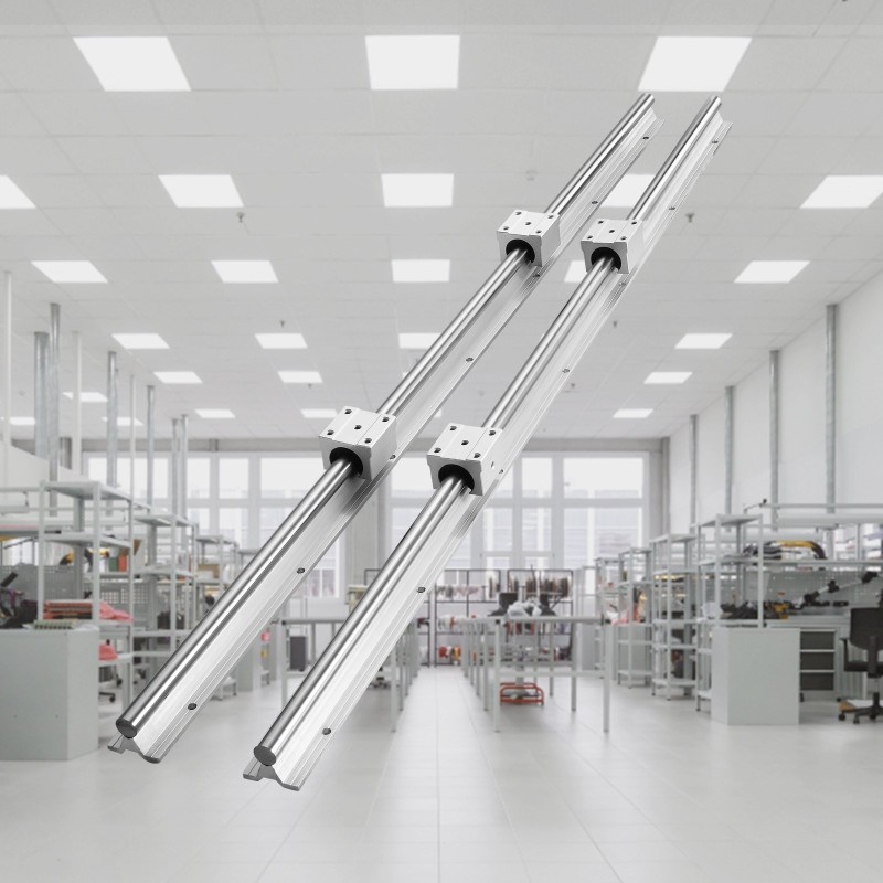 Lineaarikiskosarja 2 kpl 1000 mm SBR16 ja 4 kpl SBR16UU teräs alumiini